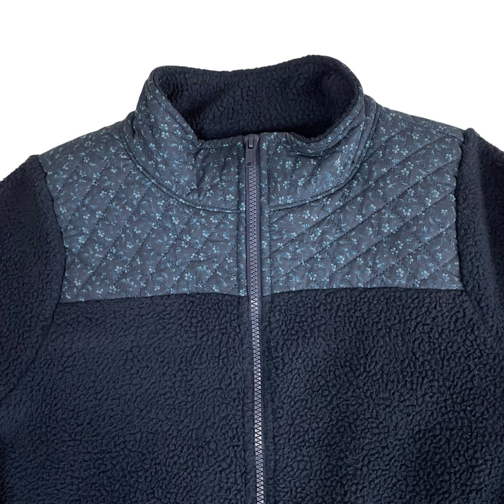 Madewell (Re)sourced Sherpa Quilted Zip-Front Jacket Deep Indigo Medium - Picture 7 of 16